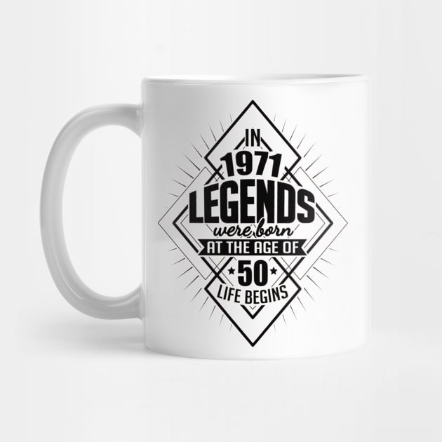 Legends Grounded born 1971 by HBfunshirts